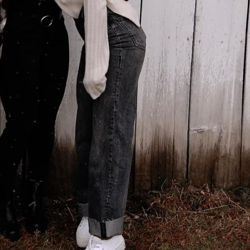 Zara High Rise Mom Jeans